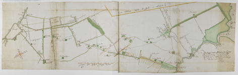 275 Kaart van een plan voor een vaart van Utrecht naar de Zuiderzee, ingericht tot waterlozingskanaal